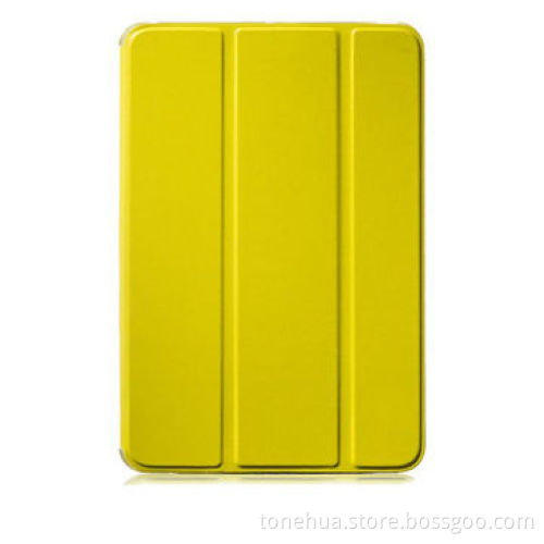Leather cover for iPad air retina with three fold stand function